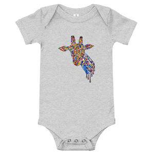 Mosaic Giraffe Baby Onesie