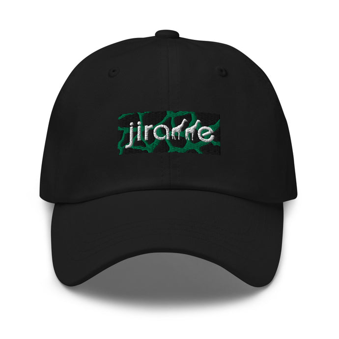 Green Giraffe Print Box Logo Hat
