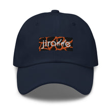 Load image into Gallery viewer, Orange Giraffe Print Box Logo Hat