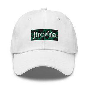 Green Giraffe Print Box Logo Hat