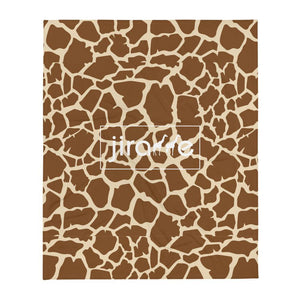 Giraffe Print Throw Blanket - jiraffe Threads