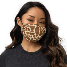 Load image into Gallery viewer, Giraffe Print Premium Face Mask - jiraffe Threads
