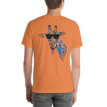 Load image into Gallery viewer, Sunglasses &amp; Tongue Out Giraffe Short-Sleeve Shirt