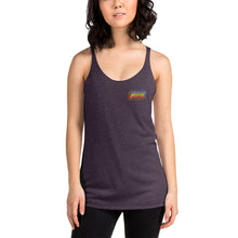 Load image into Gallery viewer, Small Trippy Logo Women&#39;s Racerback Tank.