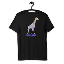 Load image into Gallery viewer, Colorful Stand Tall Giraffe Short-Sleeve Shirt - jiraffe Threads