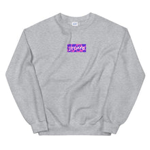 Load image into Gallery viewer, Pink &amp; Purple Box Logo Sweatshirt - jiraffe Threads