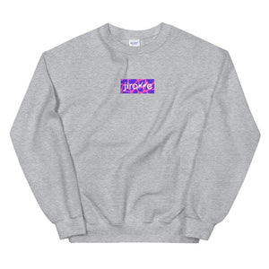 Pink & Purple Box Logo Sweatshirt - jiraffe Threads