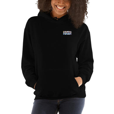 Women's Mosaic Giraffe Hoodie - jiraffe Threads