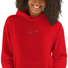 Load image into Gallery viewer, Women&#39;s Embroidered Maryland Flag Style Hoodie - jiraffe Threads