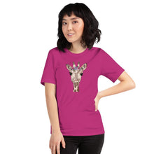 Load image into Gallery viewer, Women&#39;s Flower Crown Giraffe Shirt - jiraffe Threads