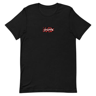 Red & Black Box Logo Tee - jiraffe Threads