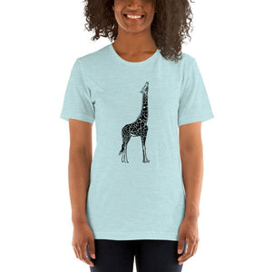 Women's Stand Tall Giraffe Tee - jiraffe Threads