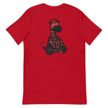 Load image into Gallery viewer, Red &amp; Black Plush Giraffe Tee