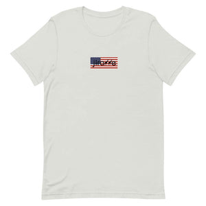 American Flag Box Logo Tee - jiraffe Threads
