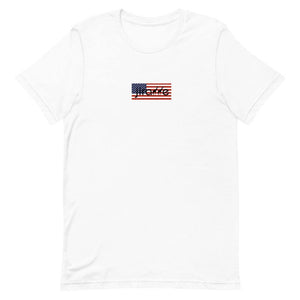 American Flag Box Logo Tee - jiraffe Threads