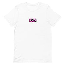 Load image into Gallery viewer, Pink &amp; Black Box Logo Tee - jiraffe Threads