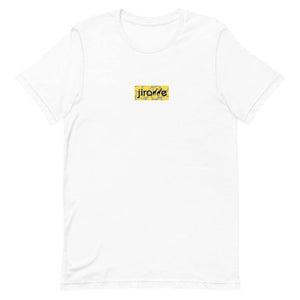 Yellow & Grey Box Logo Tee (The Hearing Charities of America) - jiraffe Threads