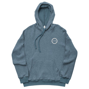 Embroidered Sueded Fleece Hoodie