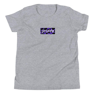 Purple & Black Box Logo Tee - jiraffe Threads