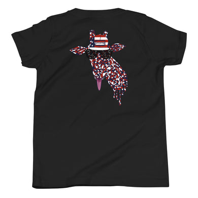 Youth USA Mosaic Giraffe Tee